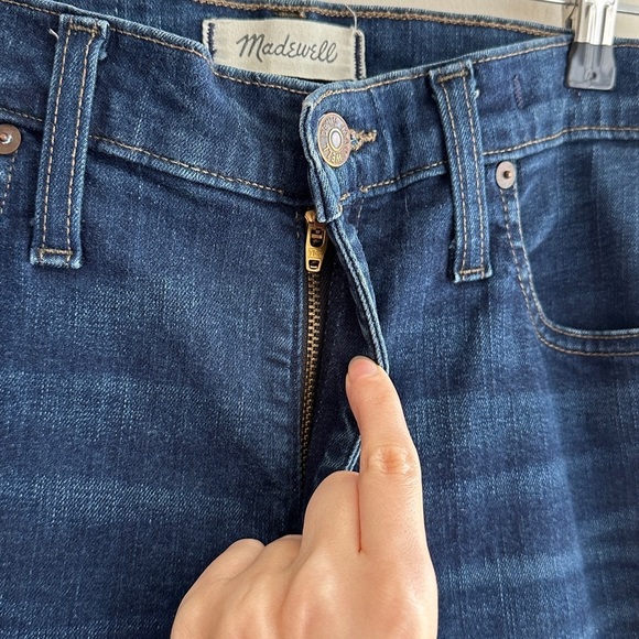 Madewell 10” High Riser Skinny Skinny Dark Wash Jeans, Size 28 - Picture 7 of 16